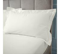 Bianca Fine Linens 180 Thread Count Egyptian Cotton Oxford 50X75Cm + Border Pillow Case With Envelope Closure Cream