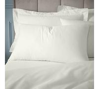 Bianca Fine Linens 180 Thread Count Egyptian Cotton Standard 50x75cm Pack of 2 Pillow cases with envelope closure Cream