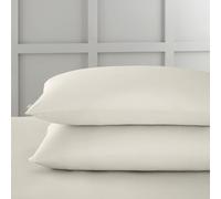Bianca Fine Linens 400 Thread Count Cotton Sateen Standard Pillowcase Pair Oyster