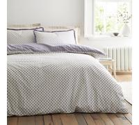 Bianca Fine Linens Amelie 200 Thread Count Cotton Reversible Single Duvet Cover Set With Pillowcase Blue