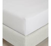 Bianca Fine Linens Bedroom 200 Thread Count Cotton Percale Double Fitted Sheet 32cm Depth Grey