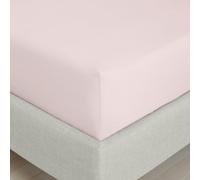 Bianca Fine Linens Bedroom 200 Thread Count Cotton Percale Single Fitted Sheet 32cm Depth Blush Pink