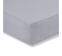 Bianca Fine Linens Bedroom 200 Thread Count Cotton Percale King Fitted Sheet 32cm Depth Grey