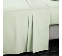 Bianca Fine Linens Bedroom Luxury 400 Thread Count Cotton Sateen Flat Sheet Green