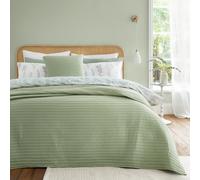 Bianca Fine Linens Bedroom Quilted Lines 220X230Cm Bedspread Sage Green
