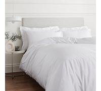 Bianca Fine Linens Bianca Bedding 400 Thread Count Cotton Sateen Duvet Cover Set With Pillowcase White