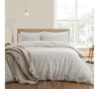 Bianca Fine Linens Natural Shadow Leaves Duvet Cover Set