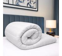 Bianca Fine Linens Premium 100% Cotton Stripe 10.5 tog Double Duvet White