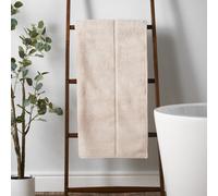 Bianca Fine Linens Zero Twist Satin Stitch Cotton 100X150Cm Bath Sheet Natural