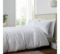 Bianca Fleur Matelasse Duvet Cover Set White