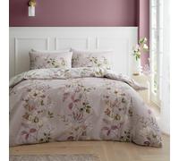 Bianca Francesca Floral 200TC 100% Cotton Duvet Cover Bedding Set Blush Cream