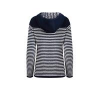 Bianca Full Zip Stripe Eco Macaroni Hoodie Weird Fish Navy 22