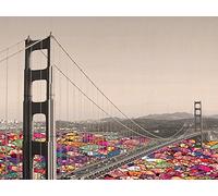 Bianca Green "San Francisco Waters Canvas Print, Multi-Colour, 60 x 80 cm