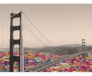 Bianca Green "San Francisco Waters Canvas Print, Multi-Colour, 60 x 80 cm