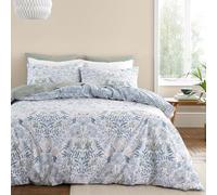 Bianca Hedgerow Hopper 200 Thread Count Cotton Single Duvet Cover Set with Pillowcase Blue