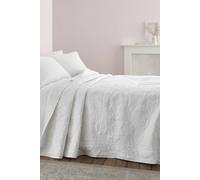 Bianca Fine Linens Marianne Matelasse 240x260cm Bedspread White