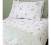 Bianca Mini Moo Cow Cotton Fitted Sheet White - Single