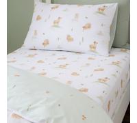 Bianca Mini Moo Cow Cotton Single Fitted Sheet White