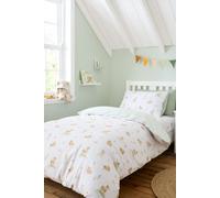 Bianca Mini Moo Cow Reversible Cotton Single Duvet Cover Set with Pillowcase White