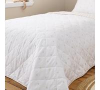 Bianca Mini Star & Stripes Cotton Reversible 200x200cm Bedspread Natural