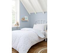 Bianca Mini Star & Stripes Reversible Cotton Duvet Cover Set With Pillowcase Blue