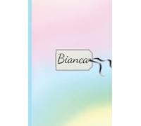 Bianca notebook: pastel shades personalized with pink butterfly