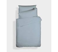 Bianca Plain Dyed Blue Duvet Cover Set for 105 cm Bed 100% Cotton Percale
