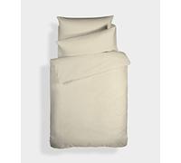 Bianca Plain Dyed Cream Bed Sheet Set 135 cm 100% Cotton Percale