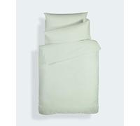 Bianca Plain Dyed Green Bed Linen 140 x 200 + 70 x 90 cm