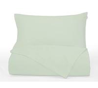Bianca Plain Dyed Green Duvet Cover Set 200 x 220 + 60 x 70 (2)