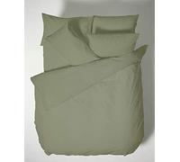 Bianca Plain Dyed Military Green Duvet Cover Set 200 x 220 + 65 x 65 (2)