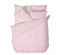 Bianca Plain Dyed Pink Duvet Cover Set 260 x 240 cm + 65 x 65 cm (2)