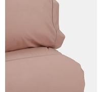 Bianca Plain Dyed Rose Tan Duvet Cover Set 200 x 220 + 60 x 70 (2)