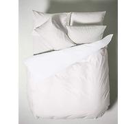 Bianca Plain Dyed White Duvet Cover Set 260 x 240 cm + 65 x 65 cm (2)
