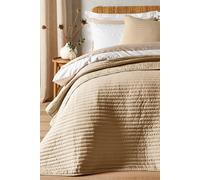 Bianca 'Quilted Lines' Bedspread in Natural Bianca Natural