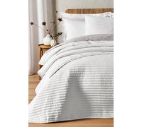 Bianca 'Quilted Lines' Bedspread in White Bianca White