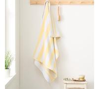 Bianca 'Reversible Stripe' Cotton Jacquard Hand Towel in Yellow Bianca Yellow