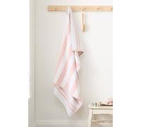 Bianca Reversible Stripe Cotton Jacquard Towel Blush Pink - Hand Towel - Blush Pink