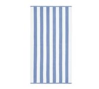 Bianca Reversible Stripe Jacquard 100% Cotton Hand Or Bath Towel Bath Sheet Blue