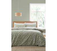 Bianca 'Shadow Leaves' 200TC Cotton Duvet Cover Set in Green | Size: King Bianca Green King