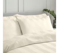 Bianca So Soft Satin Stripe Standard Pillowcase Pack of 4 Cream - Standard - Cream