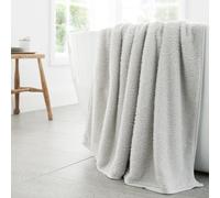 Bianca Soft Zero Twist Spa Cotton 100x150cm Bath Sheet Silver Grey