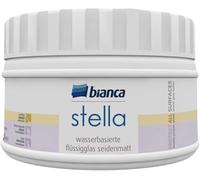 Bianca Stella Water-Based Silk Matt Clear Varnish, 250 ml, Weatherproof Colourless Paint for Wood, Metal & Plastic, for Indoor and Outdoor Use, Sealing for Acrylic Paint, Furniture Paint, Furniture