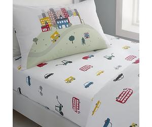 Bianca Transport Cotton Junior Fitted Sheet White