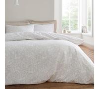 Bianca Woodland 200 Thread Count Cotton Reversible King Duvet Cover Set with Pillowcases Natural