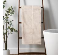 Bianca Zero Twist Satin Stitch Cotton 100x150cm Bath Sheet Natural