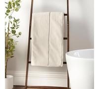 Bianca Zero Twist Satin Stitch Cotton Towel - Cream - Hand Towel