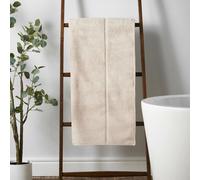 Bianca Zero Twist Satin Stitch Cotton Towel Natural - Hand Towel - Natural