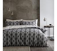 Bianca Ziggurat Geo Cotton King Duvet Set Black/Natural