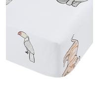 Bianca Fine Linens Bedroom Zoo Animals Fitted Sheet 25Cm Depth Pastel